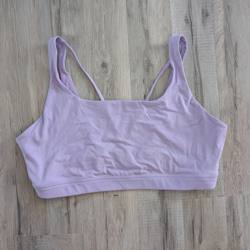 Athleta Exhale Strappy Bra Periwinkle, XL (A7) - Picture 3 of 6